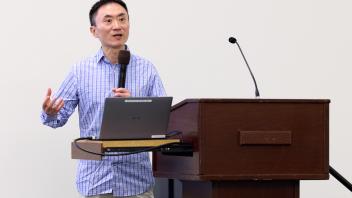man presenting
